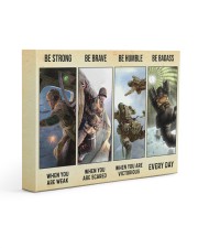Veteran Gift Airborne US Army Be Strong Be Brave Be Humble Be Badass Gallery Wrapped Canvas Prints tile