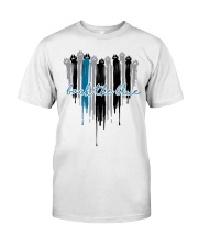 Police Gift Paw Heart Back The Blue Classic T-Shirt tile