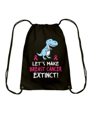 Breast Cancer Awareness Let's Make Breast Cancer Extinct Dragon Drawstring Bag tile