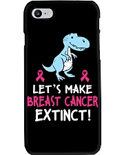 Breast Cancer Awareness Let's Make Breast Cancer Extinct Dragon Phone Case tile