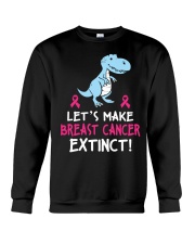 Breast Cancer Awareness Let's Make Breast Cancer Extinct Dragon Crewneck Sweatshirt tile