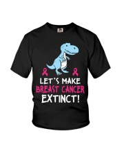 Breast Cancer Awareness Let's Make Breast Cancer Extinct Dragon Youth T-Shirt tile