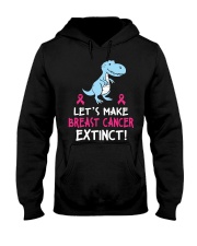 Breast Cancer Awareness Let's Make Breast Cancer Extinct Dragon Hooded Sweatshirt tile
