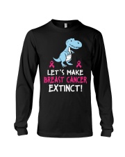 Breast Cancer Awareness Let's Make Breast Cancer Extinct Dragon Long Sleeve Tee tile