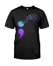 Suicide Prevention Awareness Moon There Is A Lorighter Through Every Dark Night Premium Fit Mens Tee tile