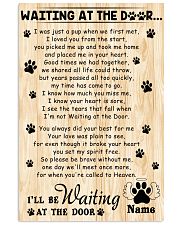 Gift For Dog Lover Waiting At The Door When We Met I'll Be Waiting At The Door Vertical Poster tile