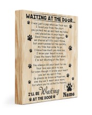 Gift For Dog Lover Waiting At The Door When We Met I'll Be Waiting At The Door Gallery Wrapped Canvas Prints tile