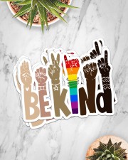 LGBT Pride Gift Hands Be Kind Sticker - 6 pack (Horizontal) aos-sticker-6-pack-horizontal-lifestyle-front-06