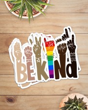 LGBT Pride Gift Hands Be Kind Sticker - 6 pack (Horizontal) aos-sticker-6-pack-horizontal-lifestyle-front-07