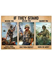 If They Stand Behind You Beside You Veteran Strong 17x11 Poster front