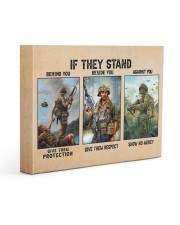 If They Stand Behind You Beside You Veteran Strong Gallery Wrapped Canvas Prints tile