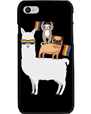 LGBT Pride Gift Sheep Dog And Sloth Phone Case tile