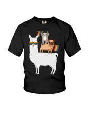 LGBT Pride Gift Sheep Dog And Sloth Youth T-Shirt tile