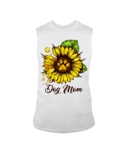 Gift For Dog Lover Sunflower Dog Mom Sleeveless Tee tile