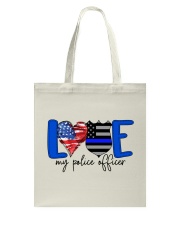 Love My Police Officer USA Flag Tote Bag tile