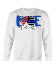 Love My Police Officer USA Flag Crewneck Sweatshirt tile
