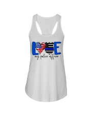 Love My Police Officer USA Flag Ladies Flowy Tank tile