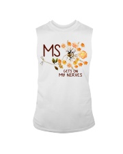 Multiple Sclerosis Awareness Flowers MS Gets On My Nerves Sleeveless Tee tile