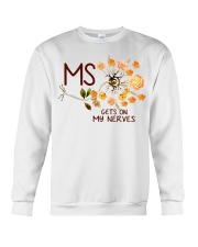 Multiple Sclerosis Awareness Flowers MS Gets On My Nerves Crewneck Sweatshirt tile