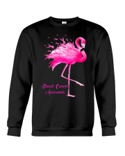 Breast Cancer Awareness Flamingo Crewneck Sweatshirt tile