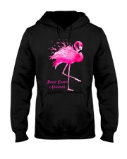 Breast Cancer Awareness Flamingo Hooded Sweatshirt tile