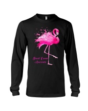 Breast Cancer Awareness Flamingo Long Sleeve Tee tile