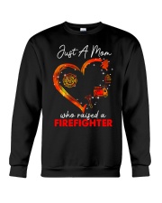 Firefighter Gift Just A Mom Who Raised A Firefighter Crewneck Sweatshirt tile