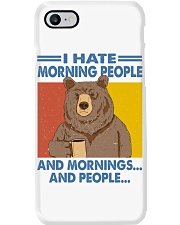 Animal Lover Bear Coffee I Hate Morning People And Mornings Phone Case tile