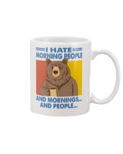 Animal Lover Bear Coffee I Hate Morning People And Mornings Mug tile