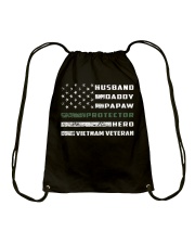 Veteran Gift For Husband Daddy Papaw Protector Hero Vietnam Veterans Drawstring Bag tile