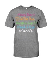 Messy Bun Coffee Run Gangsta Rap I Need A Nap Premium Fit Mens Tee tile