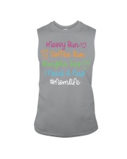 Messy Bun Coffee Run Gangsta Rap I Need A Nap Sleeveless Tee tile