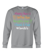 Messy Bun Coffee Run Gangsta Rap I Need A Nap Crewneck Sweatshirt tile