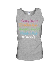 Messy Bun Coffee Run Gangsta Rap I Need A Nap Unisex Tank tile