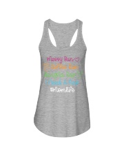 Messy Bun Coffee Run Gangsta Rap I Need A Nap Ladies Flowy Tank tile