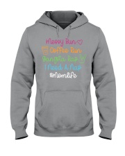 Messy Bun Coffee Run Gangsta Rap I Need A Nap Hooded Sweatshirt tile