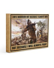 Gift For Veteran I Am Warrior Not Because I Always Win I Will Always Fight Gallery Wrapped Canvas Prints tile