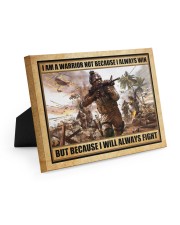 Gift For Veteran I Am Warrior Not Because I Always Win I Will Always Fight Easel-Back Gallery Wrapped Canvas tile