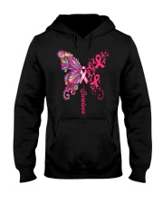 Breast Cancer Awareness Survivor Butterfly Hooded Sweatshirt tile