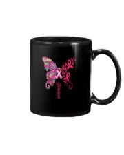 Breast Cancer Awareness Survivor Butterfly Mug tile