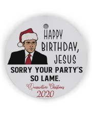 Happy Birthday Jesus Circle Ornament Circle ornament - single (wood) thumbnail