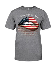 Peace Love Gift Lips I Licked It So It's Mine Classic T-Shirt front