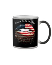 Peace Love Gift Lips I Licked It So It's Mine Color Changing Mug tile