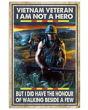 Vietnam Veteran I Am Not A Hero 11x17 Poster front
