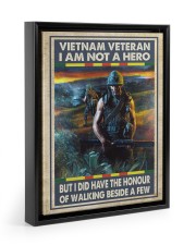 Vietnam Veteran I Am Not A Hero 11x14 Black Floating Framed Canvas Prints thumbnail