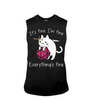 Cat Lover Funny Cat It's Fine I'm Fine Everything's Fine Sleeveless Tee tile