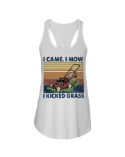 Lawn Mower I Came I Mow I Kicked Grass Ladies Flowy Tank tile