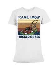 Lawn Mower I Came I Mow I Kicked Grass Premium Fit Ladies Tee tile