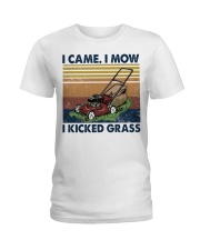 Lawn Mower I Came I Mow I Kicked Grass Ladies T-Shirt tile