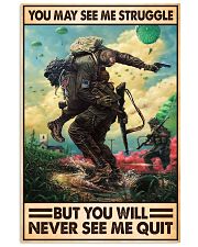You May See Me Struggle Veteran 11x17 Poster front